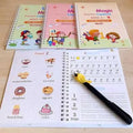 Magic Practice Copybook Set for Kids (4 Books + 20 Refills + 2 Pens + 2 Grips)